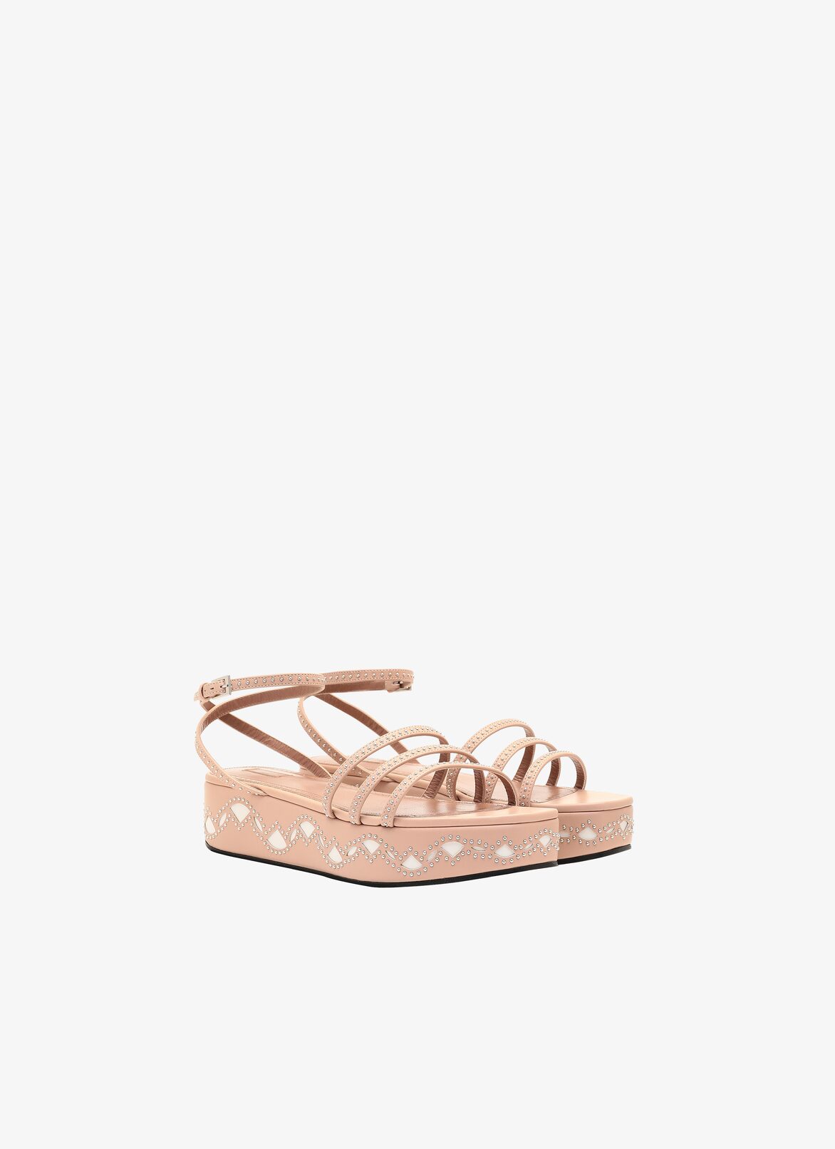 Sandales ALAÏA NUDE/BLANC SANDALES